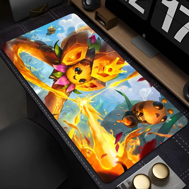 Коврик для мыши VelKoz League of Legends коврик ноутбука желтая пчела игровой настольный