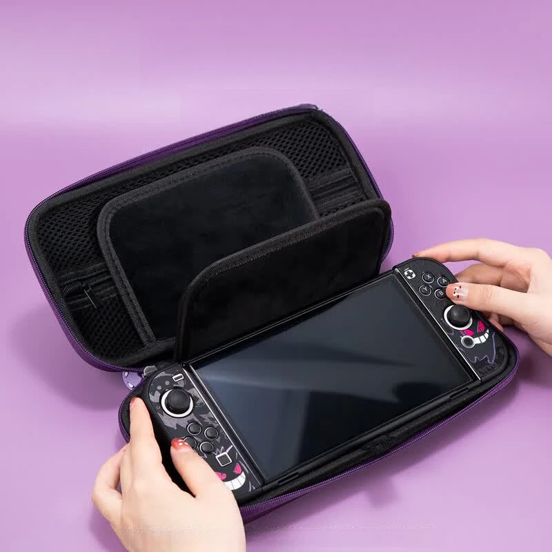 Фото Набор дорожных сумок с изображением аниме-персонажа Генгар для Nintendo Switch 2/OLED, жесткий противоударный чехол для игровой консоли, раздельные чехлы для Joy-Con №3