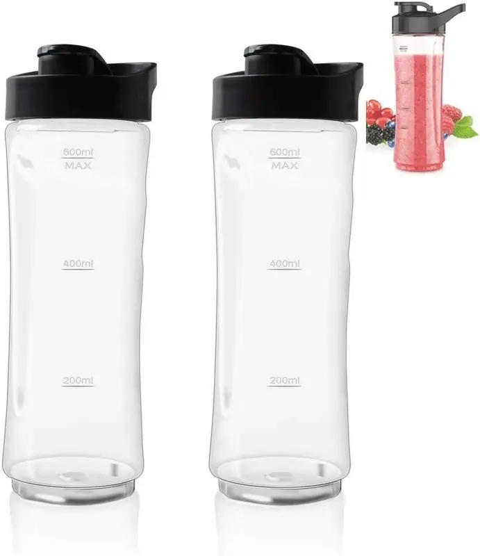 Lid Portable Cup Blender Smoothie Bottle Cup Replacement 20oz Sport Bottle Cup With For OSTER BLSTPB BLSTP2 Models Blender