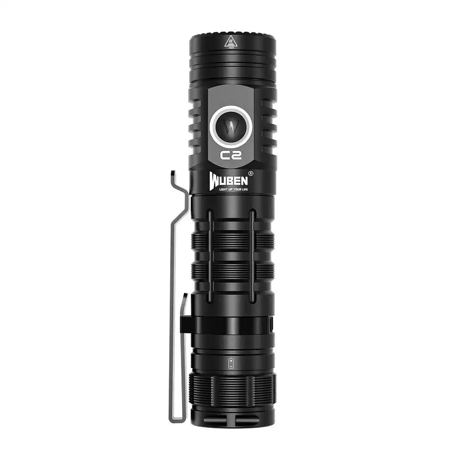 WUBEN C2 Rechargeable Flashlight 2000 Lumens Power Bank Function Outdoor Flashlight