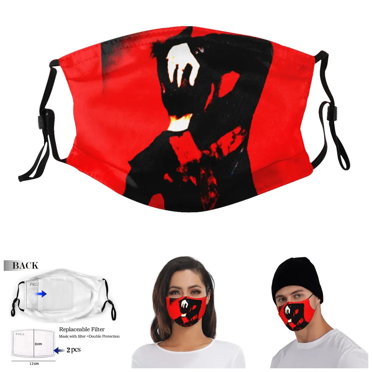 

Indochine Lightweight Sweatshirt R145 Adult Dust Mask Funny Novelty Wry Face Activated Carbon Filter Mask