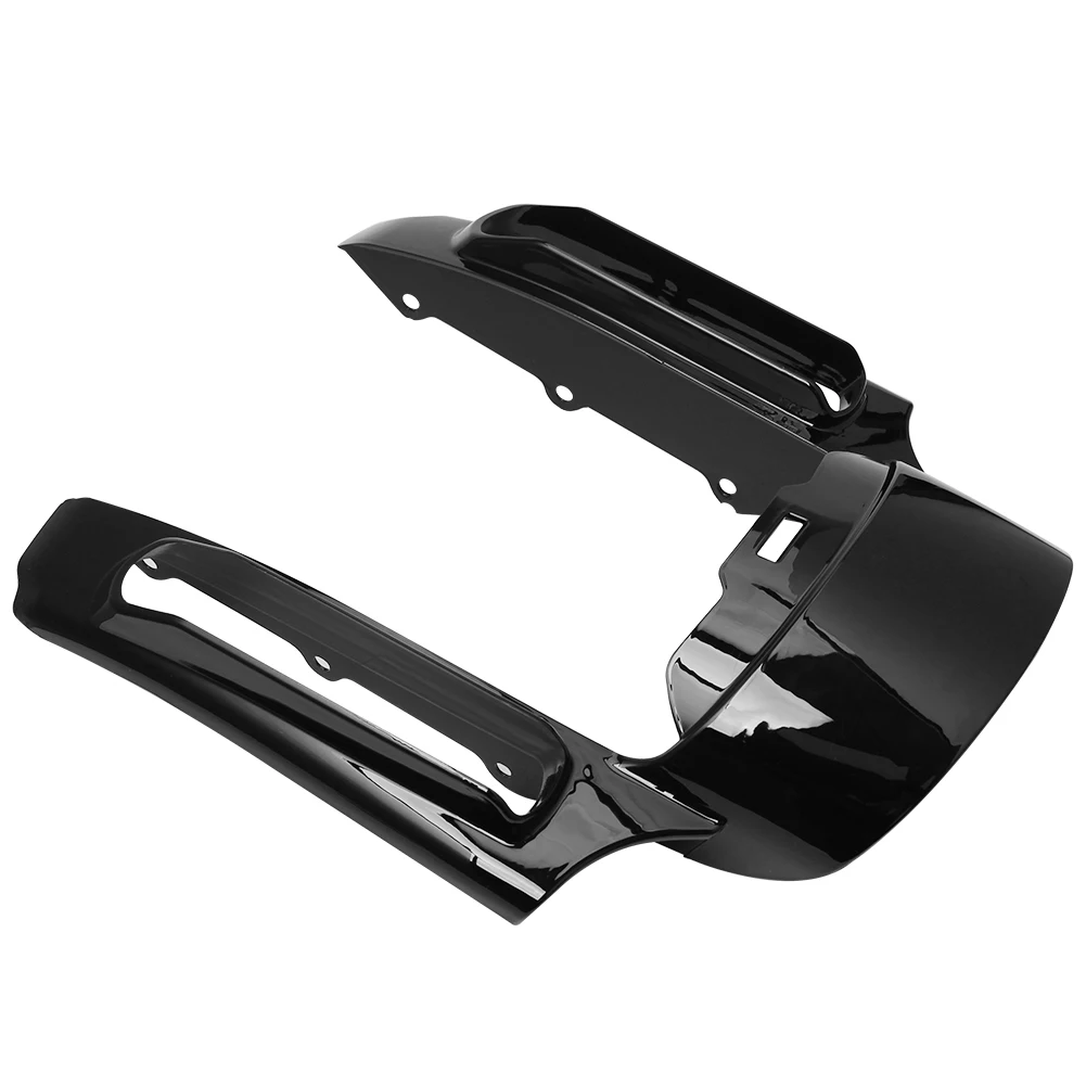 Motorcycle Light Black CVO Style Rear Fender Fascia Extension For Harley Touring Electra Street Road Glide Road King FLHR 14-21