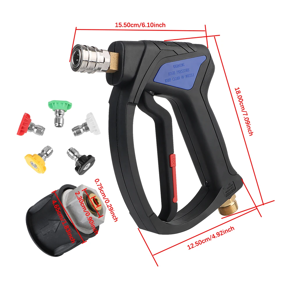 ​ Адаптер 28Mpa 4080Psi для Karcher гнездо M22 пистолет мойки высокого давления ручка