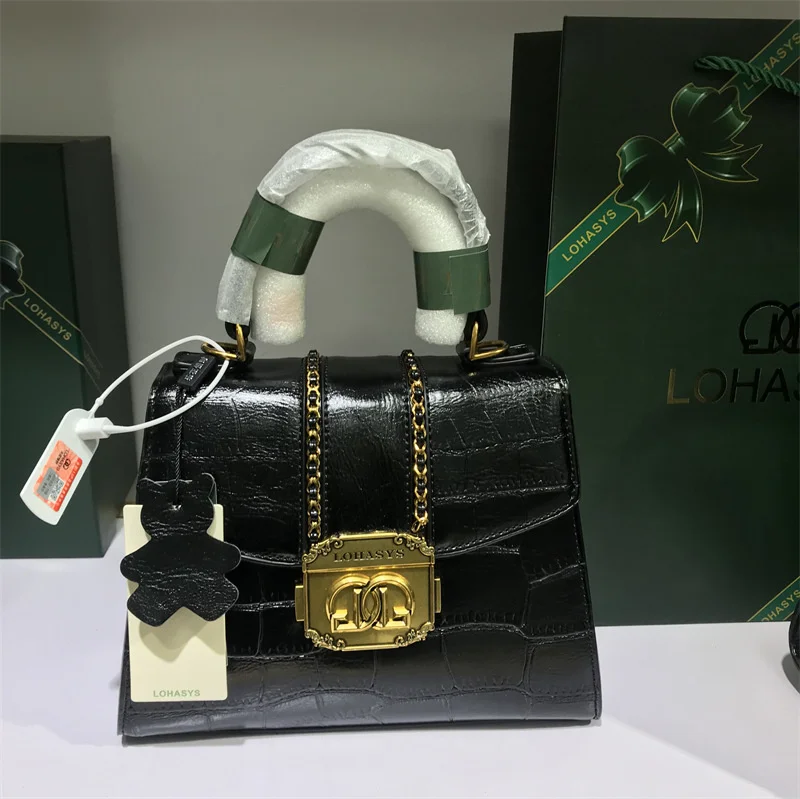 

high quality luxury brand LOHASYS Small Brand Handheld Buckle Women's 2023 Autumn and Winter New Premium One Shoulder Crossbody