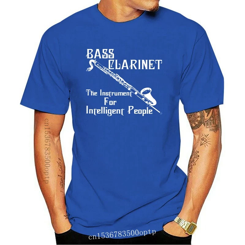 

Мужская одежда, футболка без надписей, умные люди, кларнет с басом и круглым вырезом, крутые топы, популярный инструмент