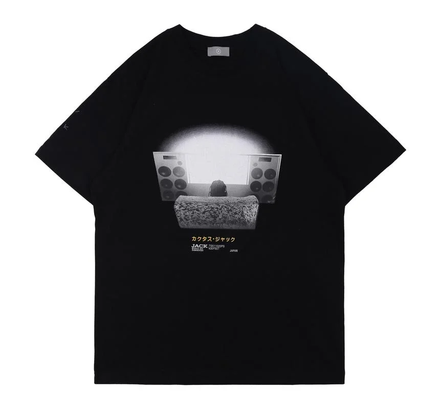 

22SS Vintage Cinema Print Cactus Jack T Shirt Men Women EU Size 100% Cotton TRAVIS SCOTT Top Tees Fashion Summer Demon Slayer