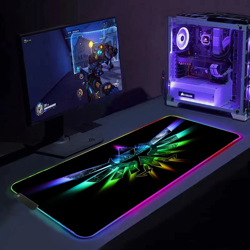 

Mousepad Rgb Mouse Pad Z-Zelda Computer Mouse Mat Deskpad Accessories Pc Gamer Keyboard Deskmat Mause Pad XXL Tapis De Souris
