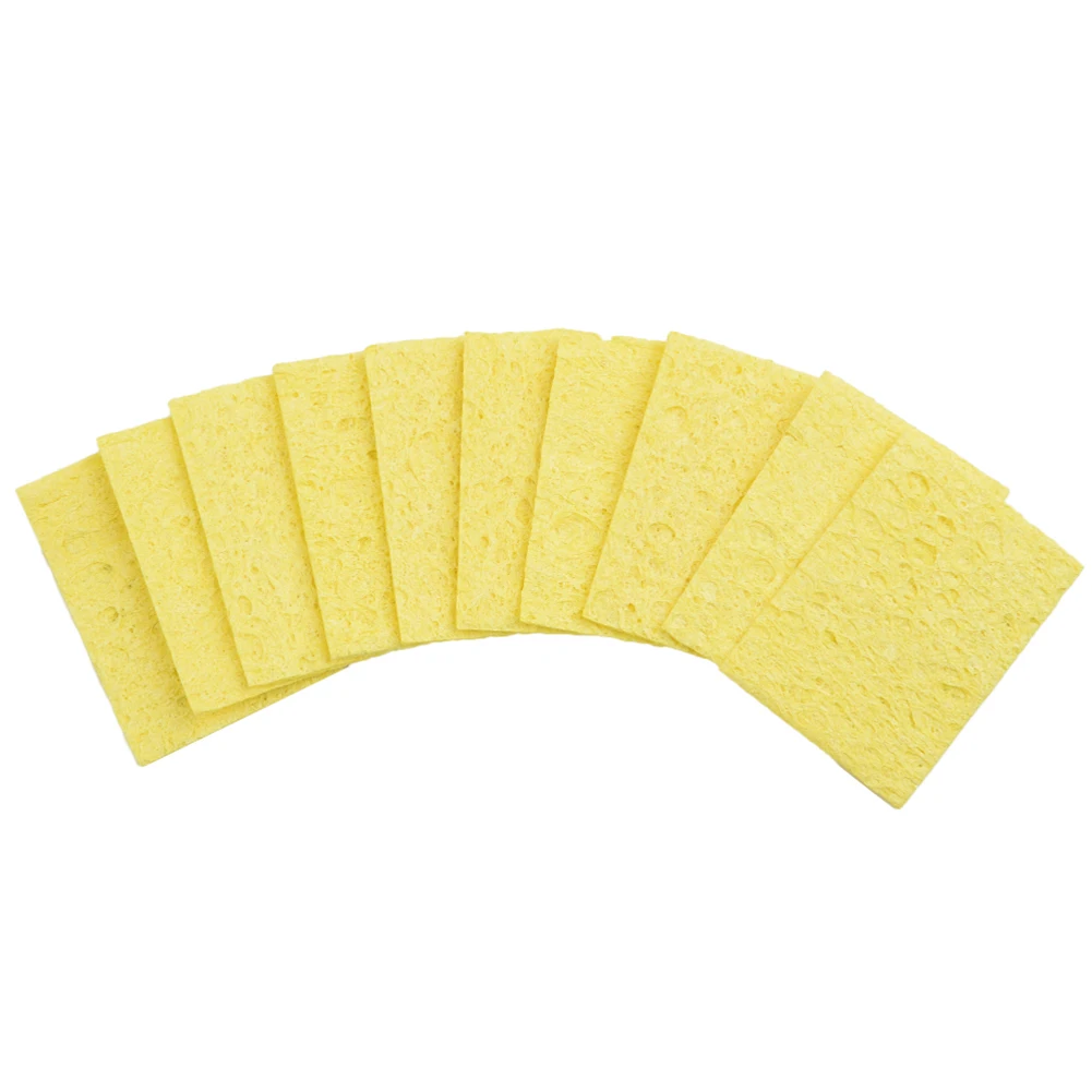 

Yellow Sponge for Soldering Iron Tips Cleaning High Temperature Resistant (Pack of 10) Strong Absorbability for Welding Time