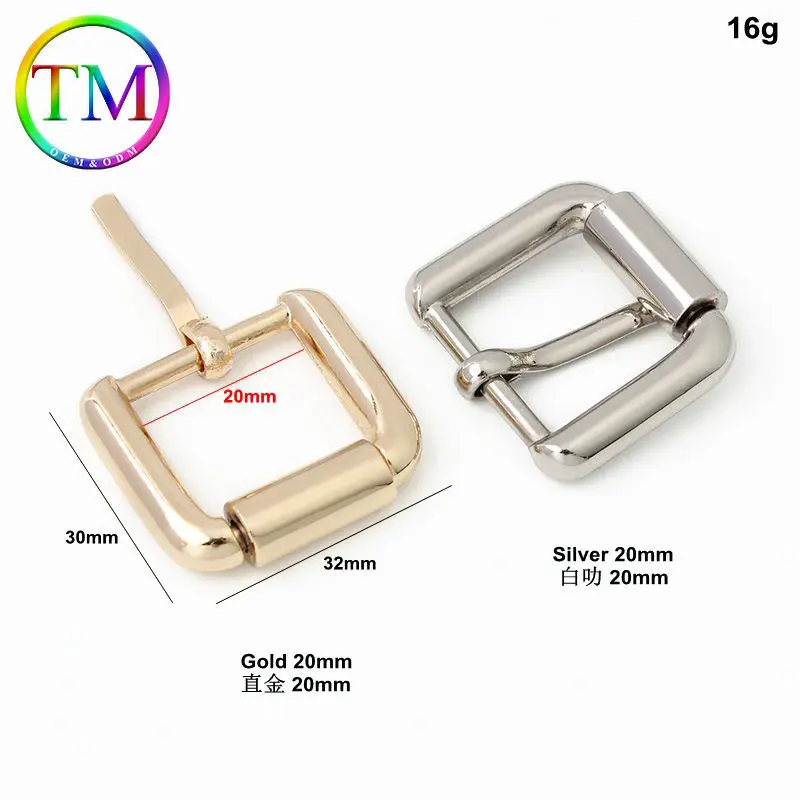 10-50Pcs 16/20/25/26Mm Women Belt Alloy Pin Buckle High Quality Square Adjustment Strap Clasp Webbing Buckle Diy Accessories