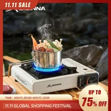 BISINNA 피크닉 스토브, 휴대용 캠핑 스토브, 가정용 화구 굽기 안전의 3 레이어