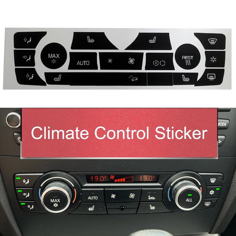 Сменные наклейки на кнопки климат-контроля для BMW 3 серии E90 2006-2011 улучшенная