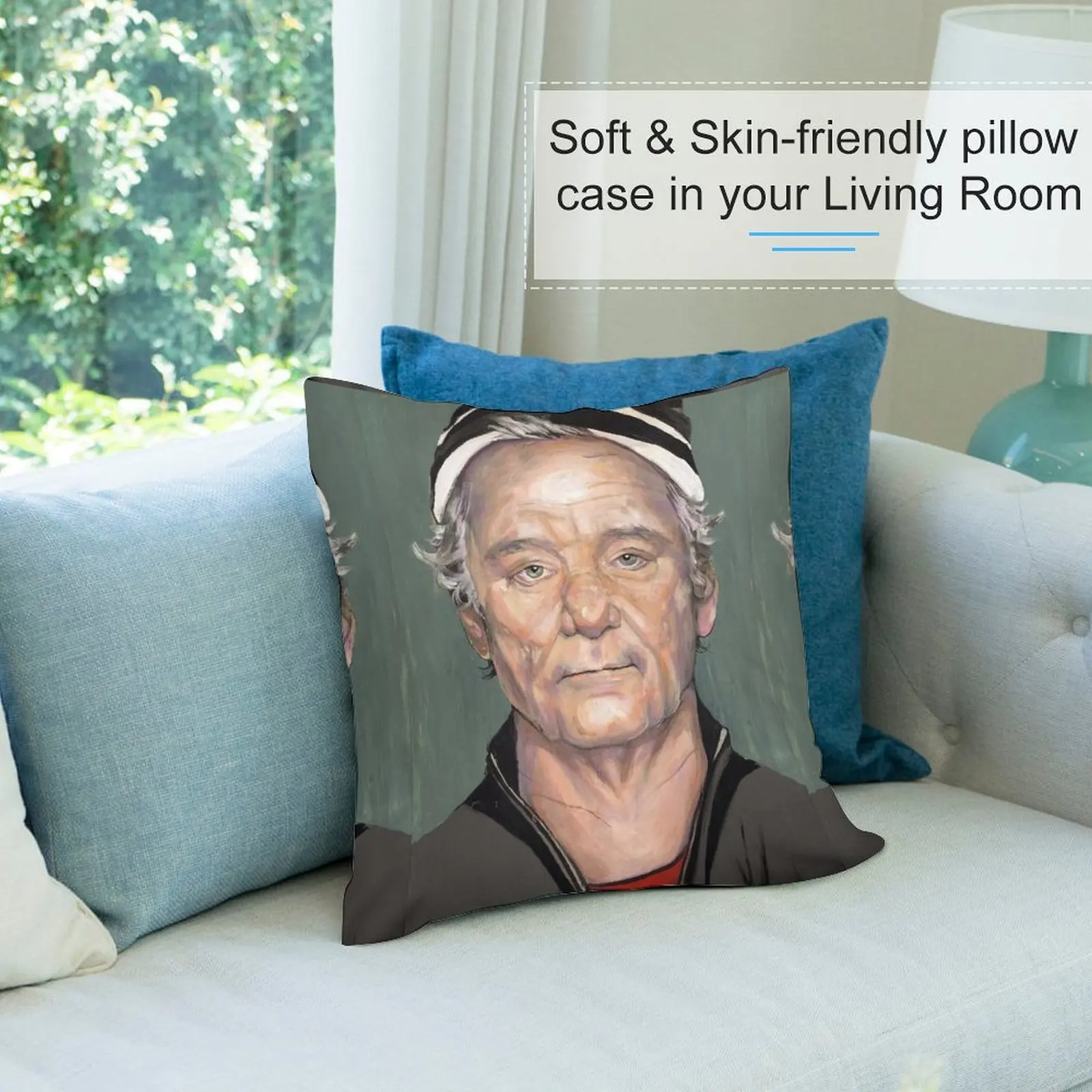 Картина Билл Мюррей декоративная подушка в стиле аниме для девушек