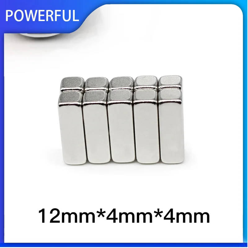 

Мощные магнитные блоки, 10 ~ 300 шт., 12x4x4, мощные магниты N35, 12 мм x 4 мм x 4 мм, квадратный редкоземельный неодимовый магнит 12*4*4 мм