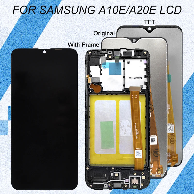 

Сенсорный ЖК-экран A10E для Samsung Galaxy A20E, сменный дисплей с цифровым преобразователем для A102, дисплей A202 в сборе, 1 шт.