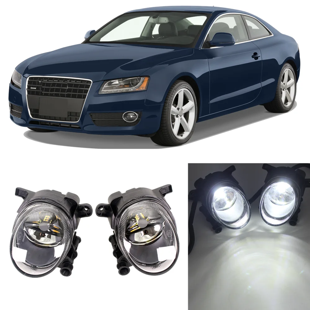 

Car LED Lights For Audi A5 2008 2009 2010 2011 2012 Front Bumper Fog Lamp Driving Light With LED Bulbs