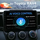Автомобильный радиоприемник с голосовым управлением AI на Android 11 для Toyota RAV4 RAV 4 2012-2018, мультимедийный видеоплеер, стерео, GPS-навигация, головное устройство