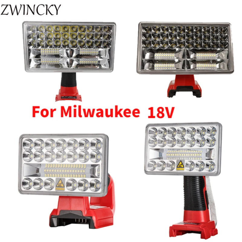 

Литий-ионный аккумулятор для Milwaukee M & 18 18 в/Портативная Светодиодная лампа-вспышка, наружный рабочий светильник высокого качества, бесплатная доставка