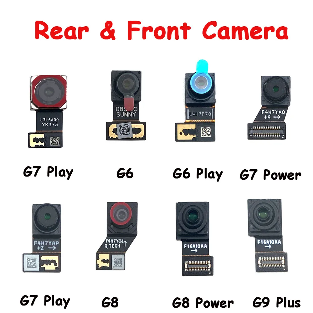 

100% протестированная задняя камера задняя основная линза гибкий кабель фронтальная камера для Motorola Moto G6 G7 G8 G9 Play G7 Plus G9 Power