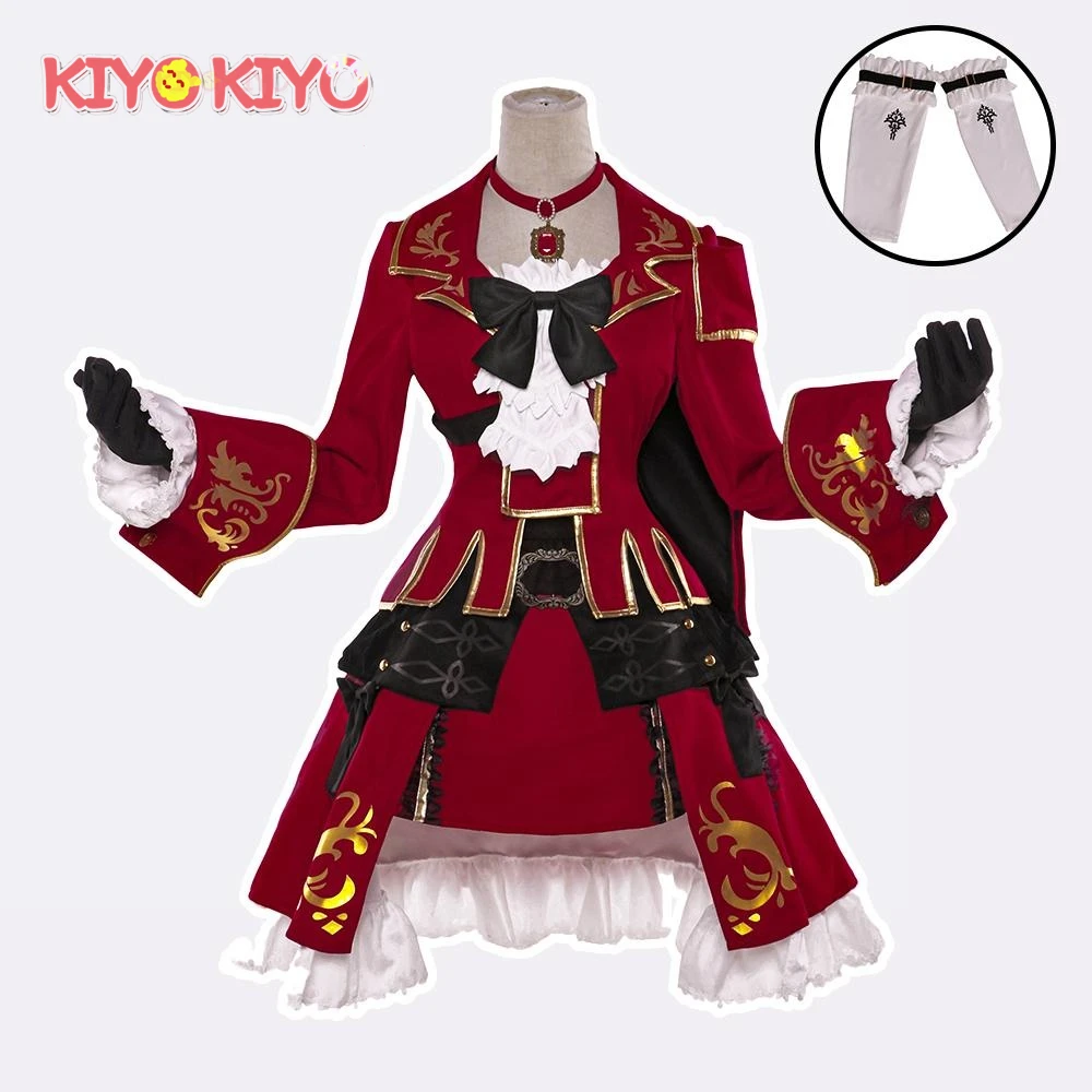 KIYO Final Fantasy XIV FF14 Shadowbringers Red Mage Косплей Костюм Аниме Школьная форма Платье на