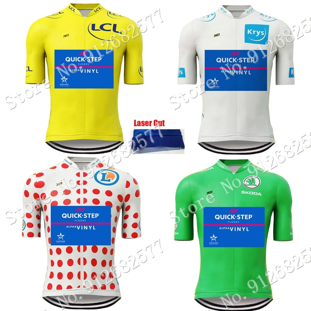 

2022 Велоспорт Джерси с коротким рукавом Французский Тур лидер одежда шоссейный велосипед рубашка велосипедные топы де-Франция одежда