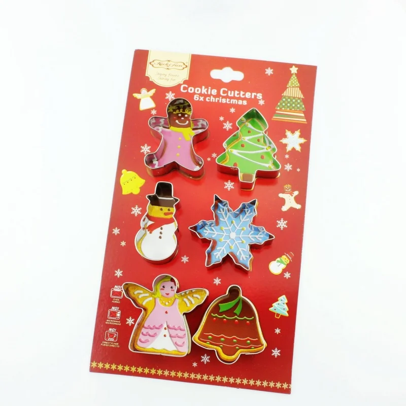 Формы для печенья Рождественские формы из нержавеющей стали выпечки 6 стилей