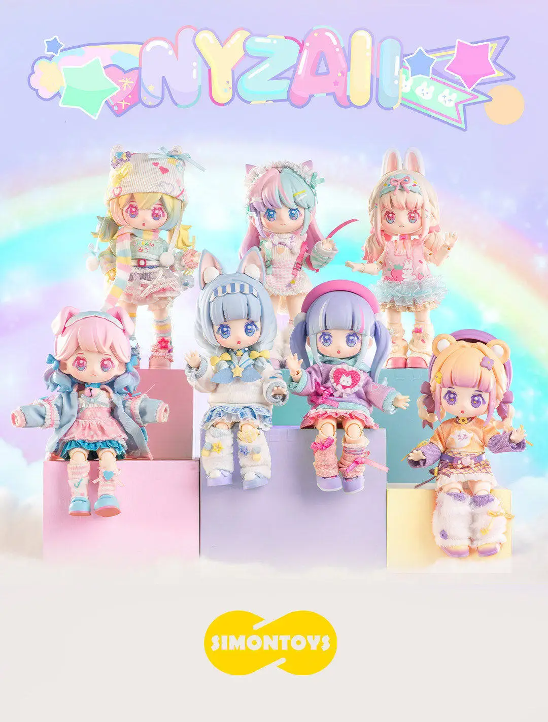 Оригинальная коллекционная шарнирная фигурка SIMONTOYS NYZAII Sweet Fantasy Series 112 BJD, подвижная, с шарнирами, для декора стола, в наличии (art.: 3920da34bc678) - 3920da34bc678