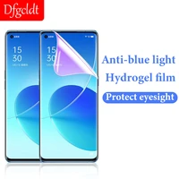 anti blue light hydrogel film for oppo find x3 x5 pro neo reno7 6z 5 lite k10 a96 a94 5g a57 a55s a16e f21 screen protector
