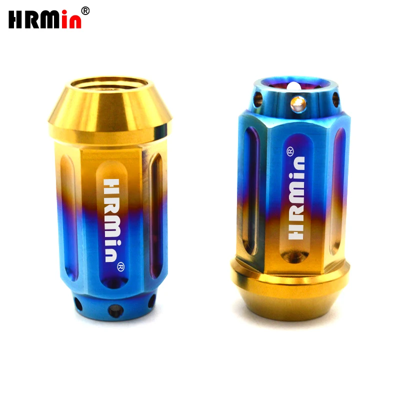 HRMin Gr5 титановые гайки Ti6Al4V гайка для колес винт обода M14x1 5x45 мм золотисто-синий Jeep