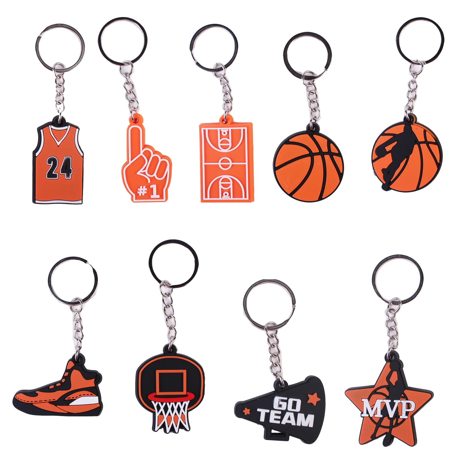 Rubber Keychain Party Bag Gift Fillers Sports Party Favors Decors