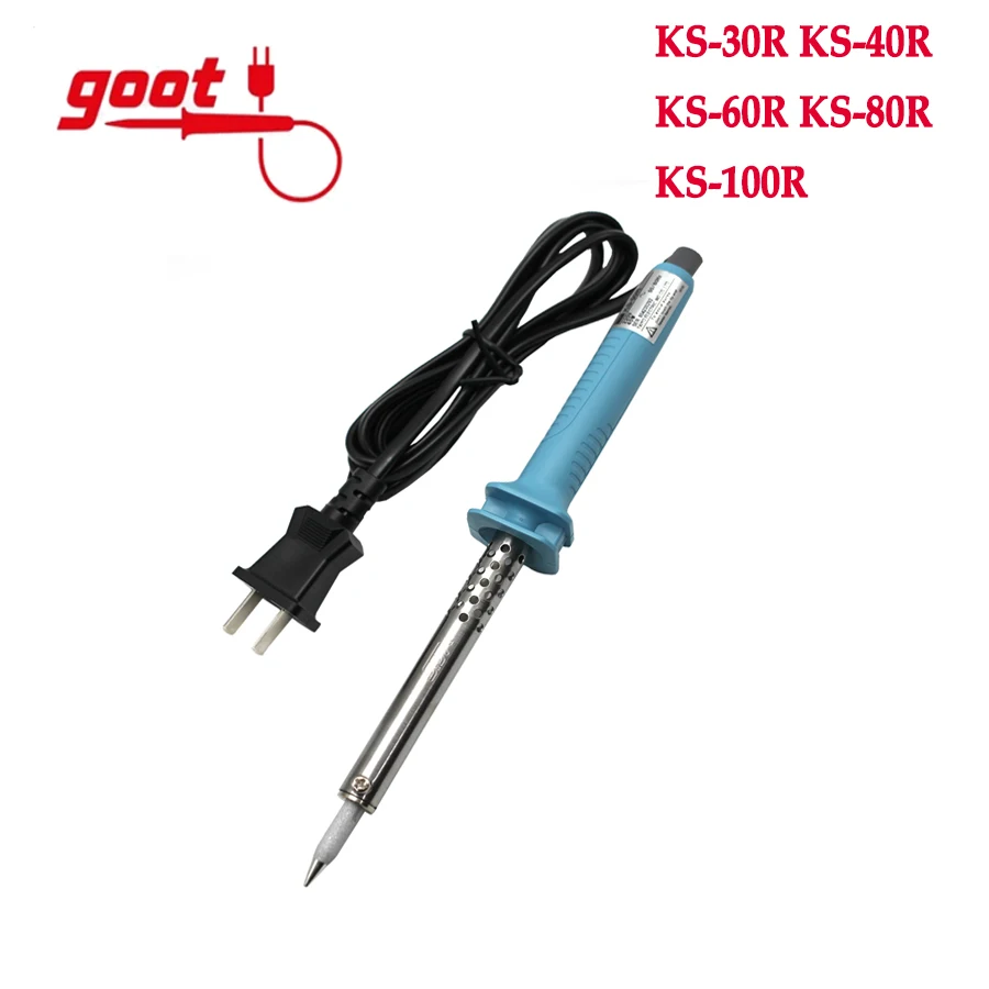 Электронный паяльник серии GOOT KS + вилка переменного тока 30 Вт 40 60 80 100