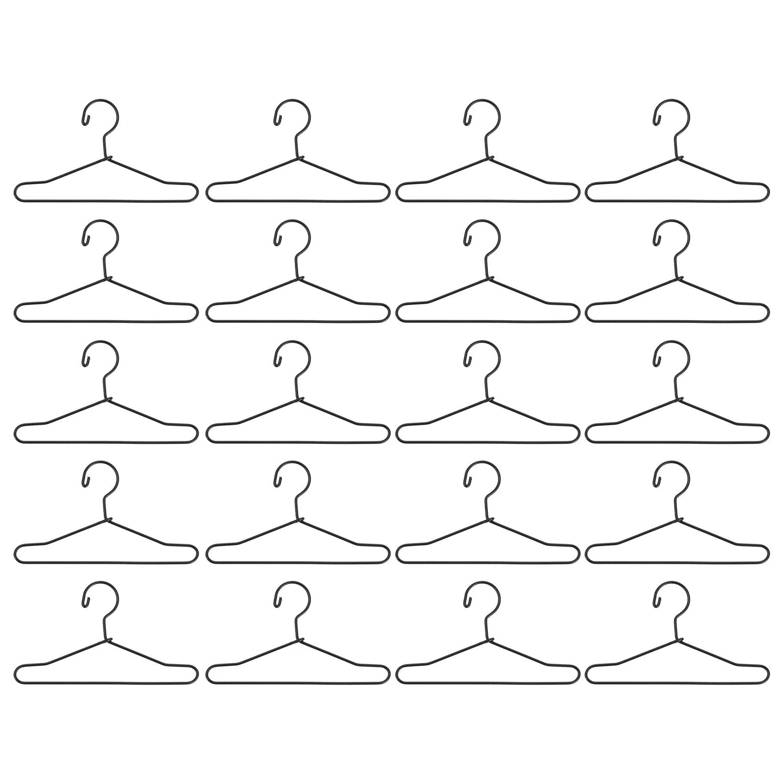 

20 Pcs Hanger Dress Holding Rack Metal Clothing Clothes Holder Baby Hangers Closet House Coat