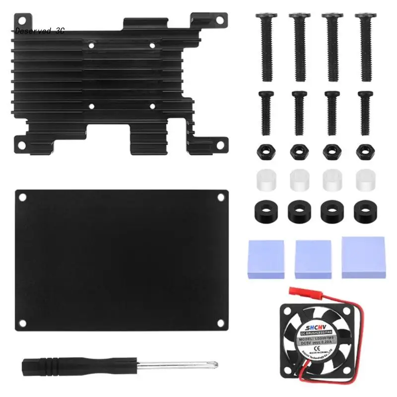 

R9CB for shell Cover for Orange Pi 3 LTS for CASE Aluminum Alloy Enclouse Box with Cooling Fan Heatsink Pads