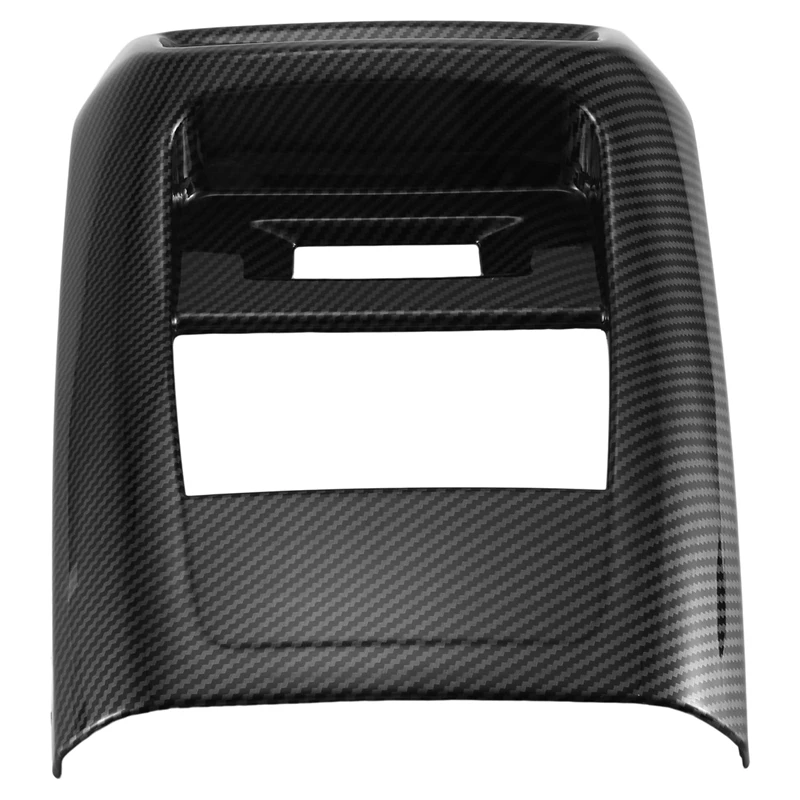 

Car Carbon Fiber Rear Air Condition Vent Outlet Frame Anti-Kick Panel Cover For Ford Explorer 2022 2023