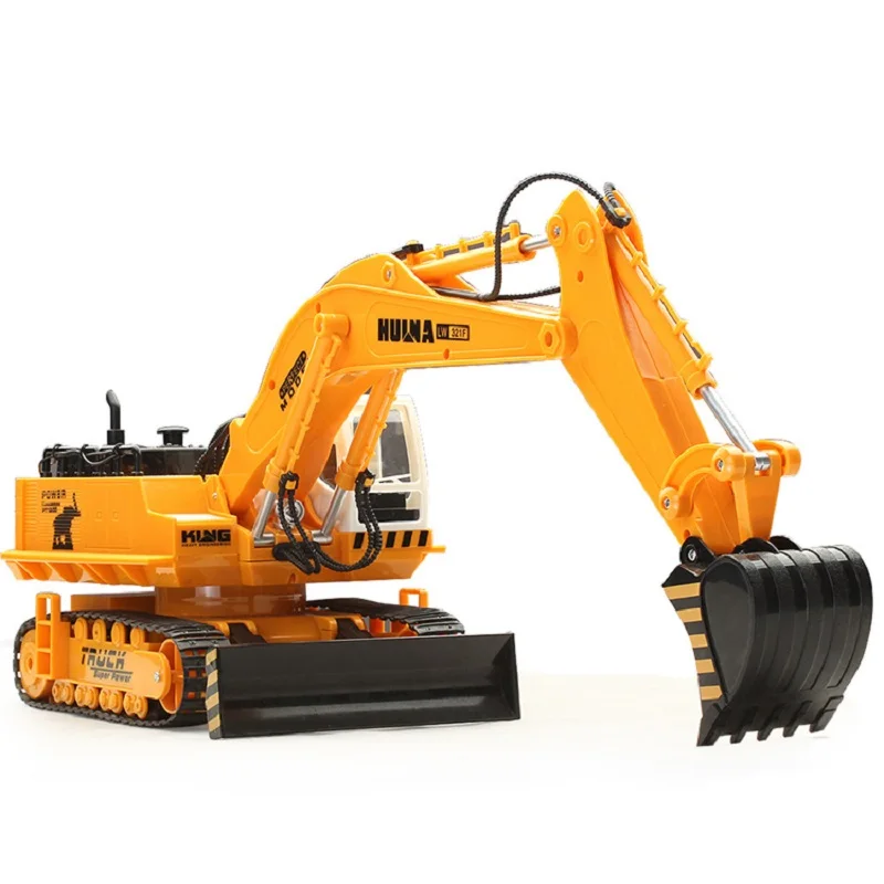 HUINA 1510 Excavator Car 2.4G 11CH Metal Remote Control Engineering Digger Truck Model Electronic Heavy Machinery Toy enlarge