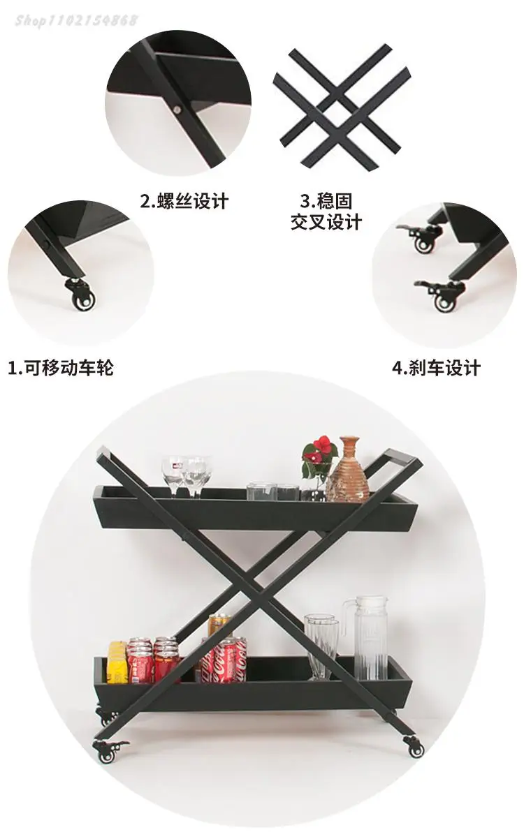 Мобильная тележка для обеда рекламы напитков чая дома кухни отеля ресторана