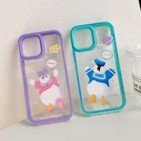 disney donald duck daisy doraemon detachable phone cases for iphone 13 12 11 pro max xr xs max x back cover