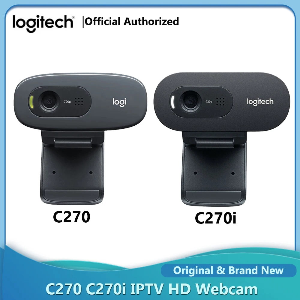 

Logitech C270/C270i 720P HD Webcam Built-in microphone USB2.0 Free Drive Video Conferencing Online Course Computer Office Camera