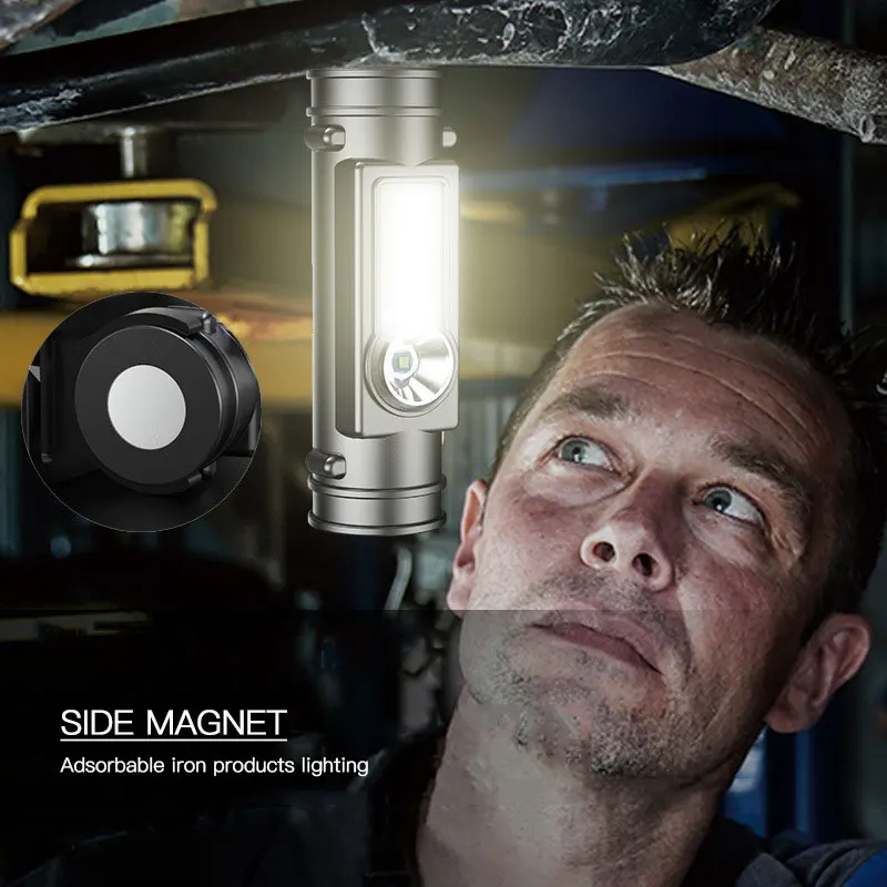 Портативный светодиодный налобный фонарь водонепроницаемый Головной USB-зарядка