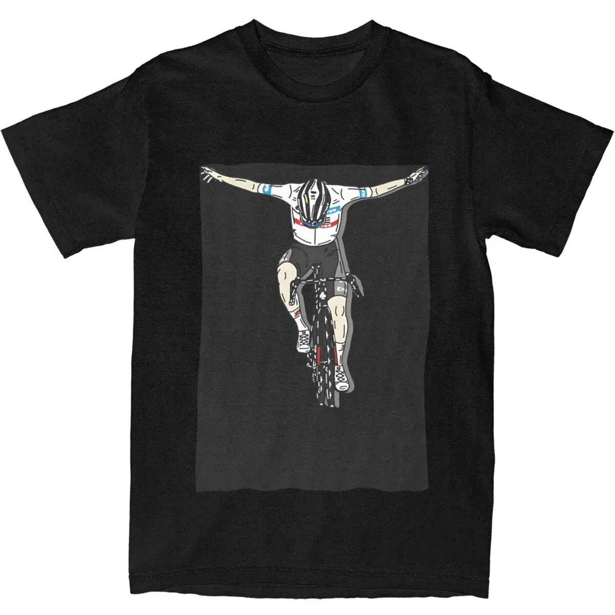 Мужская и женская рубашка Fly Tadej Pogacar футболки из 100% хлопка с графическим принтом