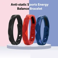 anti static bracelet negative ion basketball sports bracelet energy balance men and women waterproof silicone couple bracelet