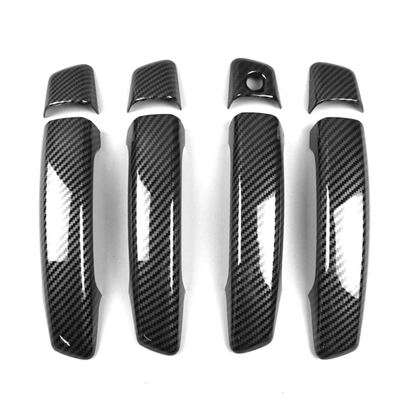 Автомобильные аксессуары из углеродного волокна ABS внешняя дверная ручка