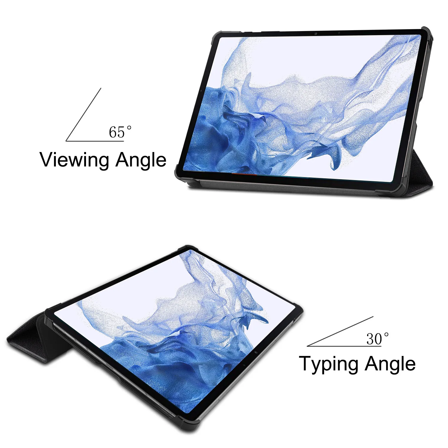 Фото Чехол для планшета Samsung Galaxy Tab S9, 11 дюймов, складная подставка, жесткий Магнитный чехол для планшета Samsung Galaxy S9 №3