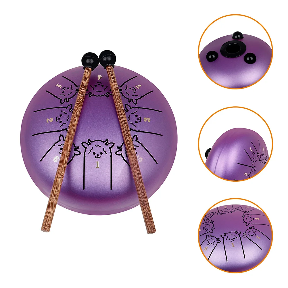 

Wangyou Drum Metal Steel Tongue Drums Adults Kit Instruments Wood Pan Children Mallet