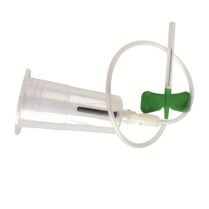 Безопасный комплект с двумя крыльями для сбора крови одноразовые медицинские