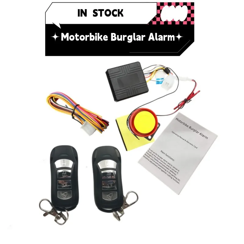 

12V Motorbike Alarm Accessories Motorcycle Theft Protection Remote Activation With Remote Control + key Dropshipping
