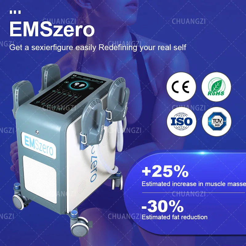 

OEM EMSzero Body Sculpt Neo Muscle Building Fat Reduction Machine DLS-EMSLIM Rf 4 Handle EMS Pelvic Stimulation Device for Sale
