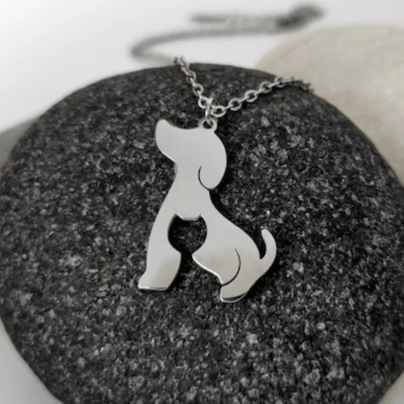 

Stainless Steel Necklaces Cat Dog Animal Style Pendant Chain Fashion Necklace For Women Jewelry Wedding Party Men Gifts