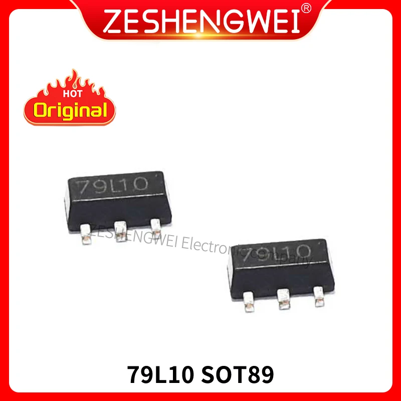 

50pcs New 79l10 SOT89 7910 Voltage Regulator Triode 3 Orders Original In Stock