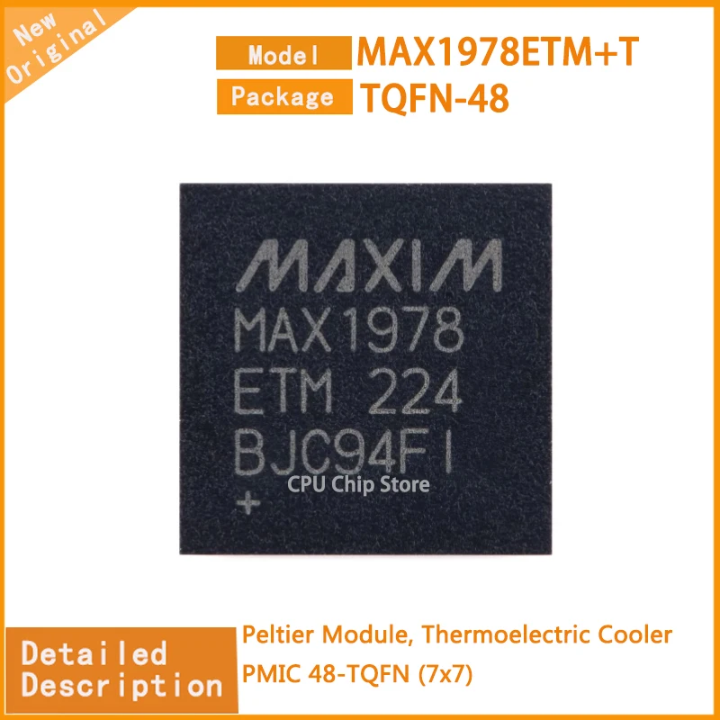 

5 шт./партия, Термоэлектрический охладитель MAX1978ETM + T max2016, PMIC 48-TQFN (7x7)