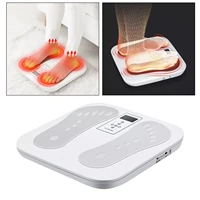 ems foot massager machine muscle stimulator improve foot circulation us type portable foot leg body pain relief massager mat